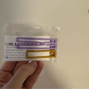 Lilac and Gold Hair Clip Gift Pack